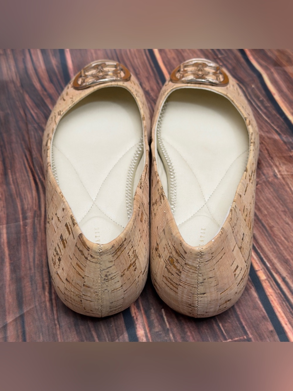 Kelly & Katie Hiliah Cork Medallion Ballet Flat Size 11 - Picture 3 of 16